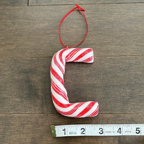 MICHAELS Letter “C” Candy Cane Christmas Holiday Ornament, Sparkle Tree Decor - Picture 8 of 8